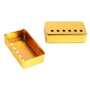2Pcs Gold 6 Hole Guitar Pickup Cover Polished Single <span class=keywords><strong>Double</strong></span> Coil Electric Guitar Pickup Cover - Product Image 3