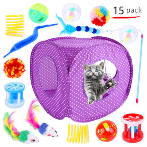 Juguetes para Mascotas <span class=keywords><strong>de</strong></span> Varios Estilos, Juguetes para Gatos Runpin, Pelota, Ratón, Juego <span class=keywords><strong>de</strong></span> Juguetes para Gatos, Túnel, Novedades 2026, Juego al por Mayor - Product Image 1