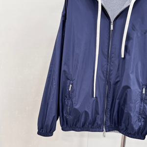 Chaqueta ligera con capucha para mujer, resistente al viento, con cremallera, dobladillo elástico, ropa deportiva informal - Product Image 5