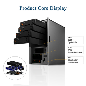 Armoire de stockage d'énergie LiFePO4 237 kWh 1C par Renepoly avec refroidissement liquide et BESS pour l'intégration en réseau intelligent hors réseau et en réseau - Product Image 3