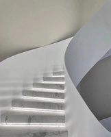 VIKO marbre en acier au carbone, escaliers incurvés pour l'intérieur, maison moderne