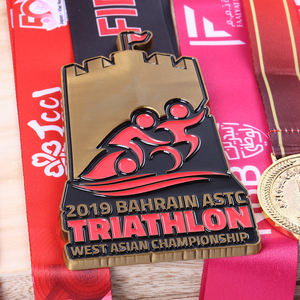 Fabricación de deportes forma personalizada medalla de Gimnasia Rítmica chapado en oro esmalte suave Metal niños niñas Premio Medalla de gimnasta - Product Image 6