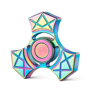 In stock Copper Alloy fidget spinner Creative metal fidget spinner Gear Linkage gyro Children's toys