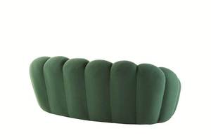 Sillón Moderno Tapizado en Tela con Brazos Curvos, Sofá Individual Verde para Sala de Estar, Relleno de Espuma, Sofá Burbuja 3D - Product Image 2