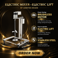 Moteur électrique sans balais industriel SPRALL 220V à vitesse variable pour agitateur mélangeur de peinture, savon et produits chimiques