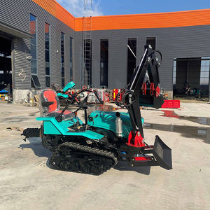 5 व्यापक रूप से उपयोग की जाने वाली कृषि मशीनरी छोटे चावल रोटरी टिलर खेती उपकरण मिनी क्रॉलर ट्रैक्टर ट्रैक्टर - Product Image 3