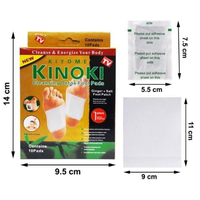Patchs détoxifiants pour les pieds Kinoki à base de gingembre et de sel naturel pour améliorer le sommeil et déshumidifier