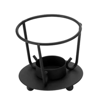 Brûleur à Huile Métallique, Chauffe-Cire, Porte-Bougie Chauffe-Plat, Diffuseur d'Arômes, Brûleur de Cire Aromatique, Diffuseur de Cire en Galet