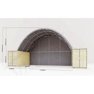 Tente abri conteneur robuste en tissu PVC, vente en gros Chine, pour stockage de machines, charbon, céréales, équipement d'entrepôt, auvent et auvent de protection - Product Image 4