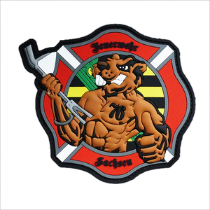 Patch en caoutchouc PVC 3D souple et gaufré, personnalisé avec logo, à <span class=keywords><strong>coudre</strong></span>, pour vêtements - Product Image 4