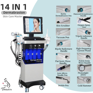2026 Factory Price 14 in 1 Hydro Oxygen Face Cleaning Skin Care Equipment Skin Care Beauty Machine Skin Rejuvenation Beauty Spa - Product Image 1