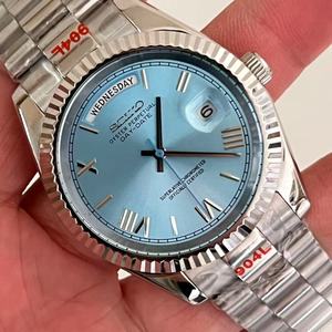 Reloj Seiko de 40 mm con Movimiento Japonés 8285 Modificado, Cristal de Zafiro, Fondo Transparente, Acero Inoxidable Presidencial, Puntero Decorativo - Product Image 2