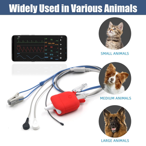Apparecchiature professionali ECG per animali domestici Bluetooth pulsossimetro Monitor veterinario dispositivi di monitoraggio medico - Product Image 5