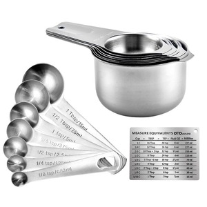 Ensemble Premium de 14 Outils de Mesure de Cuisine Professionnels Portables et Durables pour Mesurer les Liquides et les Ingrédients Secs, Ensemble de Tasses et Cuillères à Mesurer - Product Image 2