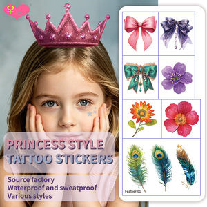 Tatuajes Temporales para Niños, Lindas Pegatinas <span class=keywords><strong>de</strong></span> Dibujos Animados con Diseños Variados, Tatuajes Corporales Impermeables para Niños, Recuerdos para Fiestas <span class=keywords><strong>de</strong></span> Cumpleaños - Product Image 1