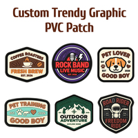 Patch de moral personnalisé en PVC et caoutchouc, badge auto-agrippant, décor vintage pour sports, café, surf, rock, moto, pour veste, sac à dos, casquette