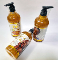 Gel Douche 500ml 24K Naturel Rafraîchissant Éclaircissant Exfoliant Corps au Vitamine C Hydratant Lissant Savon de Bain M