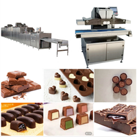 Nouvelle ligne de production de barres et de chips au chocolat entièrement automatique en acier inoxydable 304, haute efficacité