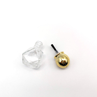 YALI N1091 Flacon vide de 8 ml pour vernis à ongles ou huile, avec bouchon à vis et pinceau, personnalisation couleur et logo, sérigraphie sur verre, marquage à chaud gratuit