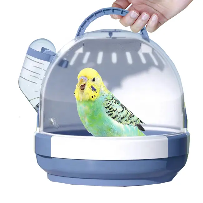 Cage en plastique transparente portative de petit animal de vente chaude pour des hamsters d'oiseaux