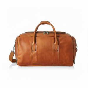 Bolsa Deportiva de Cuero Genuino para Hombre, Bolsa Grande Impermeable Personalizada con Cierre de Cremallera, para Exteriores - Product Image 1