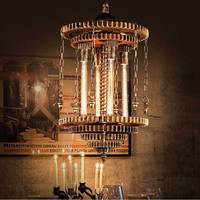 Luminaire suspendu de style industriel vintage, lustre en forme de tuyau steampunk pour bar, restaurant, maison