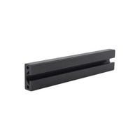 Profilé d'extrusion en aluminium fin et plat 1640, rail linéaire pour système de porte coulissante