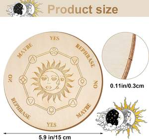 IY uustom essetaphysical essessage essoard ltar ececoration ivivination etetaphysical, decoración de pared circular, decoración de pared - Product Image 6