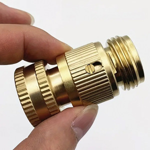 Brass 3/4 Inch <b>Quick</b> Connect Garden Hose Fitting Male <b>Connector</b> For Irrigation Bulk Hose - Product Image 2