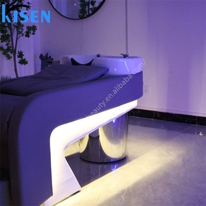 Kisen Back Wash Shampoo Chair Back Wash Unit Hair Wash Equipment Salon Spa <b>Led</b> Light Style for Barbershop Hotel - Product Image 4