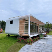 China 2026 Tiny Apple Capsule Mobiele Woning Prefab Gemaakt Cabin Keuken Badkamer Buitengebruik School Kantoor Winkelcentrum Gebouw-Staal