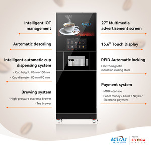 Nueva Máquina Expendedora <span class=keywords><strong>de</strong></span> Café Automática Smart Bean con Pantalla Táctil <span class=keywords><strong>de</strong></span> 15.6 Pulgadas, Capacidad <span class=keywords><strong>de</strong></span> 300-600, Integración POS, Macas para Lugares Públicos - Product Image 5