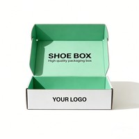 Boîtes d'expédition en carton ondulé personnalisées en gros, couleur au choix, encre à base de soja, pour chaussures et vêtements, emballage rigide pour l'expédition