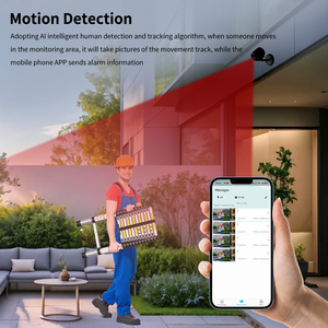 Nouvelle application de détection humanoïde par IA, détection de mouvement à distance, vision nocturne, caméra intelligente IP intérieure/extérieure - Product Image 3