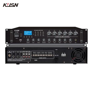 Sistema de PA Completo de 180W, Amplificador Profesional de 6 Zonas y Altavoz de Pared de 20W para Interiores con USB KF-180M + KB-20A*6 Wa - Product Image 5