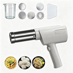 Machine à pâtes électrique sans fil 5-en-1, presse-purée rechargeable et poussoir à saucisses, facile à nettoyer pour pâtes maison et aliments pour bébés - Product Image 3