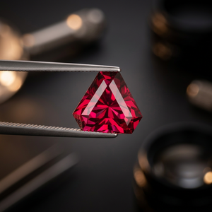 Granat Umbalite rose-rouge naturel de qualité excellente, taille triligne, 4,91 CT, provenant de Tanzanie, 9,8x9,8x6,9 mm - Product Image 3