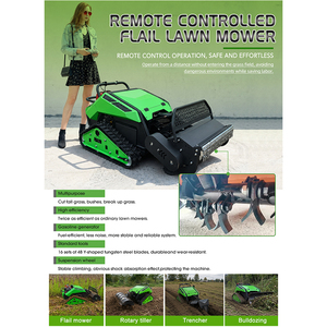 Free Shipping CE EPA Gasoline Engine Grass Cutting <b>Machine</b> with Agriculture Rubber Tracks Remote Control Robot Lawn Mower - Product Image 3