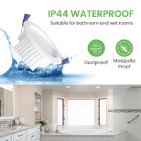 Lampu Downlight LED Eropa 12W 3 CCT Bersertifikat CE Peringkat Debu IP44 Dapat Diredupkan Downlight Aluminium untuk Kantor Rumah Hotel Pencahayaan Dalam Ruangan