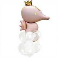 Ballons décoratifs mats en forme de couronne, d'étoile de mer et d'étoile - Ballons de rêve pour les fêtes d'enfants et les mariages sur le thème de l'océan