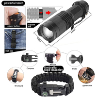 Kit de survie d'urgence et Kit de premiers soins, équipement de survie professionnel, outil d'urgence SOS avec pochette Molle