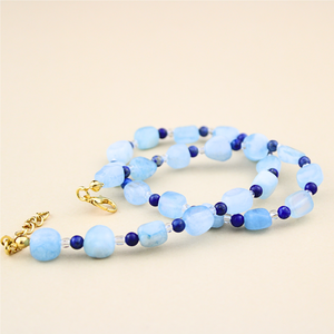 Collier personnalisé en pierres précieuses colorées, perles de péridot, citrine, quartz rose, collier perlé, bijoux de guérison tendance, fournisseur de cadeaux - Product Image 5