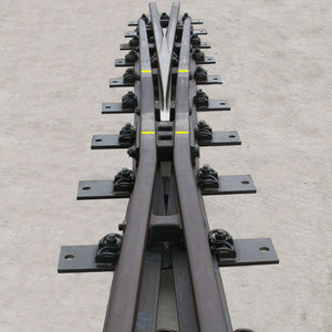 Rotaia Bilaterale in Acciaio per Ferrovia con Cuscinetti, Componenti per Deviazione Binari in Materiale U71Mn, Attrezzature Ferroviarie - Product Image 6