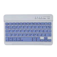 Nouveau clavier tablette sans fil Bluetooth TASSO Mini 7 pouces, ultra-fin, 59 touches, touches multimédia, Plug & Play pour Android/iOS