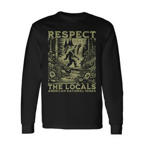 Camiseta de manga larga Respect The Locals Bigfoot Sasquatch American National Parks - Product Image 2