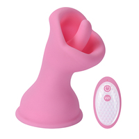 Vibrateur clitoridien télécommandé en silicone, rechargeable, IPX6, à faible bruit, avec 10 fréquences et fonction de léchage doux