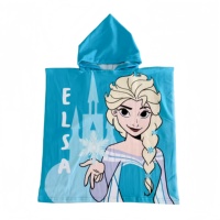 Serviette cape à capuche en polyester pour enfants 60x120cm, imprimé dessin animé, poncho de bain, peignoir de plage pour enfant