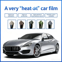 Rouleau de 30 mètres de film PVC pour vitres de voiture, film solaire anti-explosion, anti-UV, isolant thermique, film noir pour vitres, 99% de protection UV, 70% de rejet IR