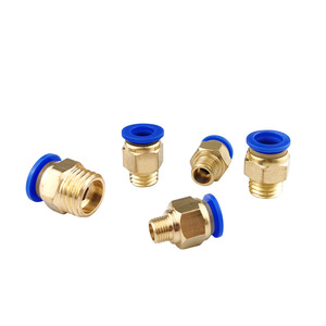 Pneumatic <b>Quick</b> Connect Fitting PC10 M10 1.25 Brass Straight <b>Connector</b> For Air Hose - Product Image 3