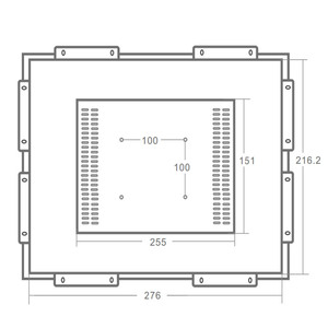 1024*768 HD Lisible Moniteur 10 pouces 1300 lentes Tactile À Cadre Ouvert - Product Image 4